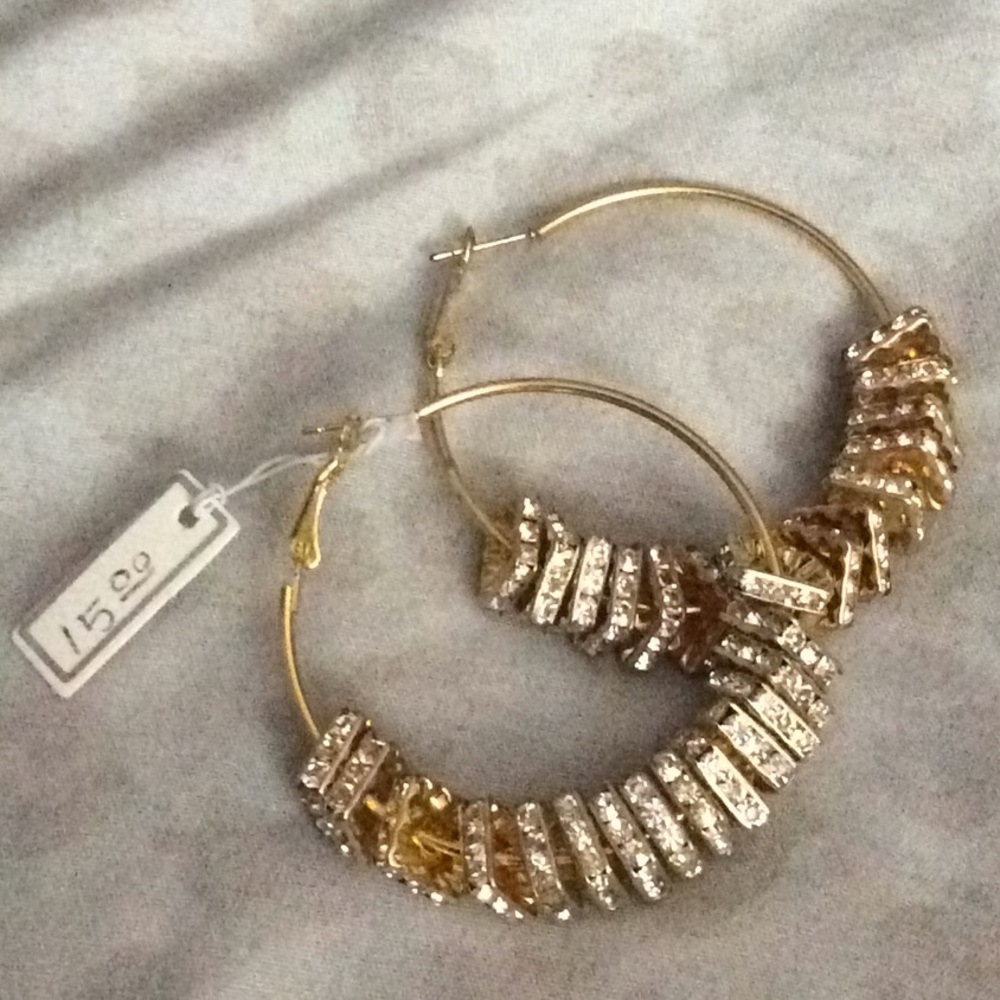 gold hoop earrings